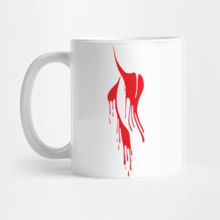 Red Drip Mug